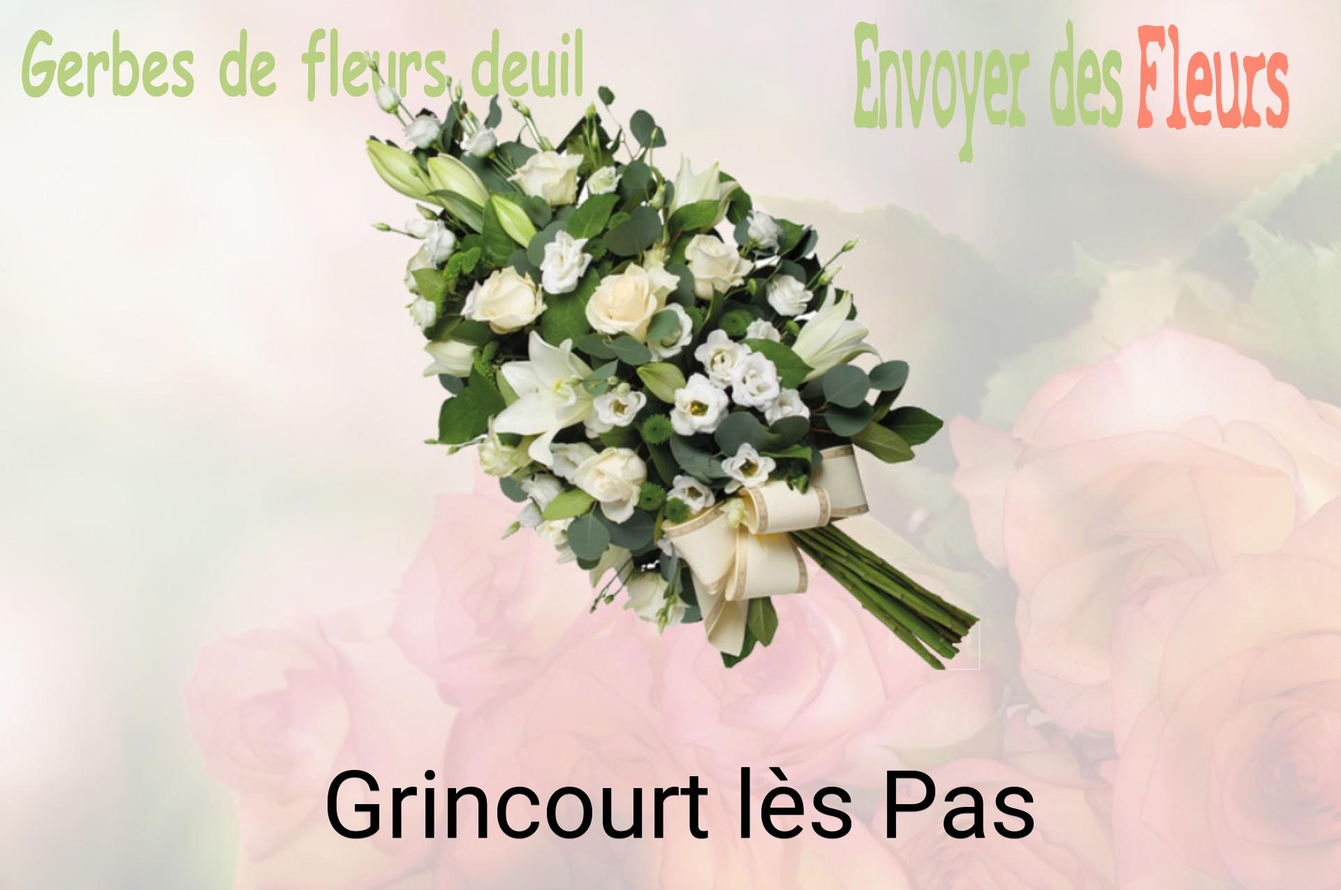Gerbe de fleurs de deuil livrée à Grincourt-lès-Pas